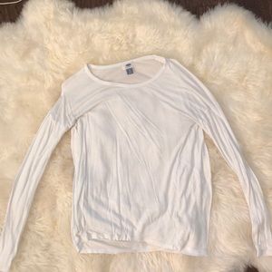 White long sleeve top
